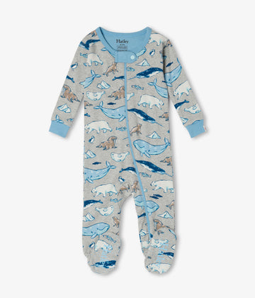 Hatley Arctic Animals Organic Cotton Footed Coverall